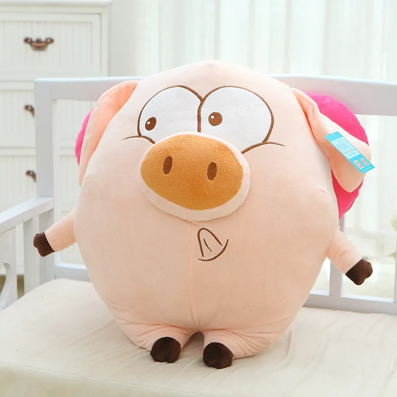 Фото Креативная Летающая ангельская свинка милая подушка в виде животного мягкая