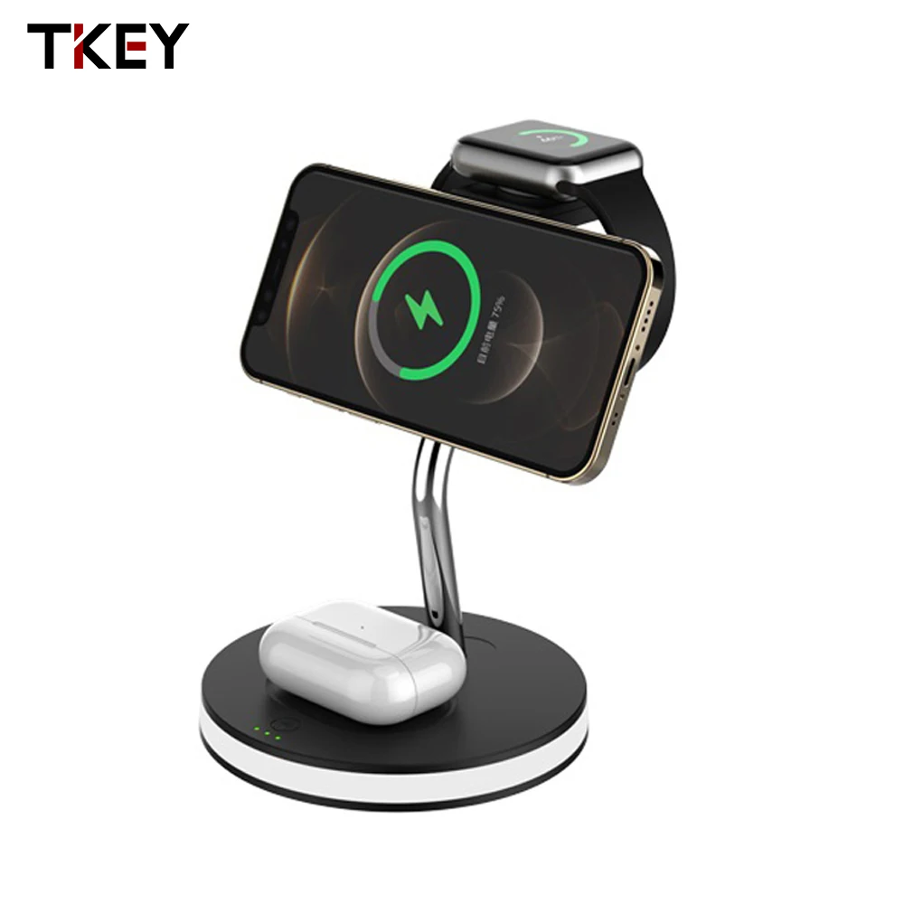 Magnetic Wireless Charger Four-in-One for iPhone 12 Huawei Mate 30 Pro Xiaomi 11 10 Mobile Phone Watch Headset Charger LED Light
Magnetic Wireless Charger Four-in-One for iPhone 12 Huawei Mate 30 Pro Xiaomi 11 10 Mobile Phone Watch Headset Charger LED Light