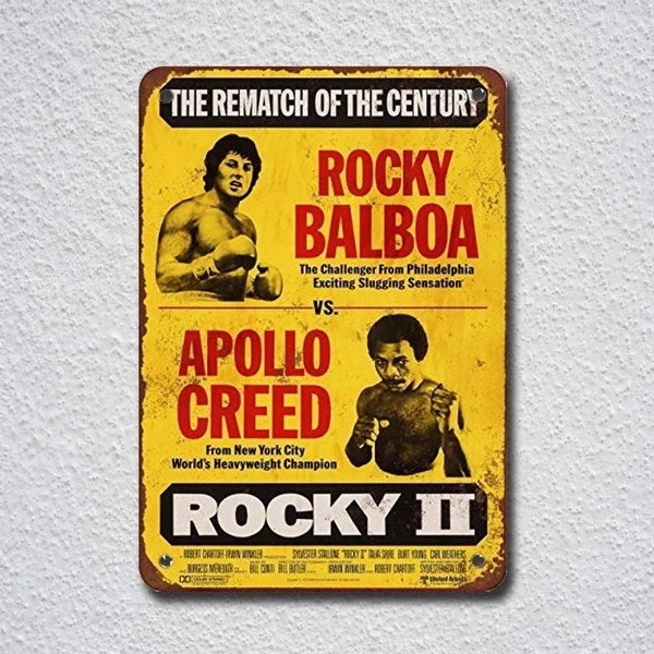 Apollo Creed винтажный внешний вид жестяной знак металлический знак жестяной знак 20x30 см
Apollo Creed винтажный внешний вид жестяной знак металлический знак жестяной знак 20x30 см