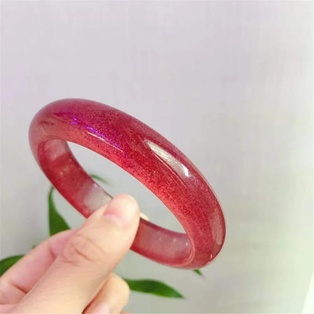 Genuine Natural Ice Strawberry Quartz Bangle For Woman Lady Love Gift Russia Crystal Gemstone Bracelet AAAAA Inner Dia 55mm 56mm
Genuine Natural Ice Strawberry Quartz Bangle For Woman Lady Love Gift Russia Crystal Gemstone Bracelet AAAAA Inner Dia 55mm 56mm