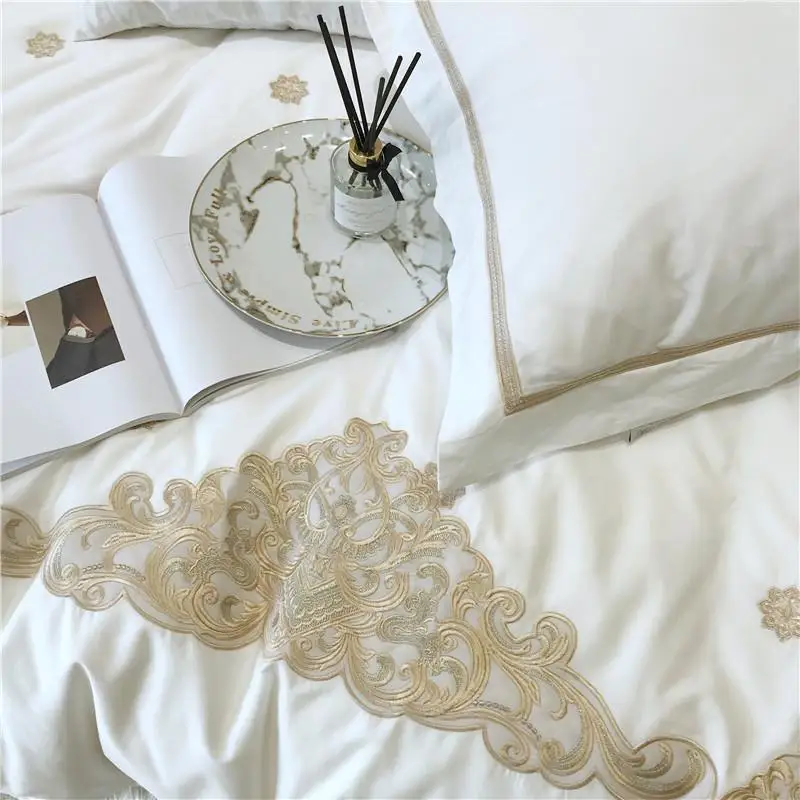 J2 White Bedding Set King Queen Size 1/J/6pcs egyptian cotton Bed Linen Duvet Cover Bed Sheet Set Pillowcases
J2 White Bedding Set King Queen Size 1/J/6pcs egyptian cotton Bed Linen Duvet Cover Bed Sheet Set Pillowcases