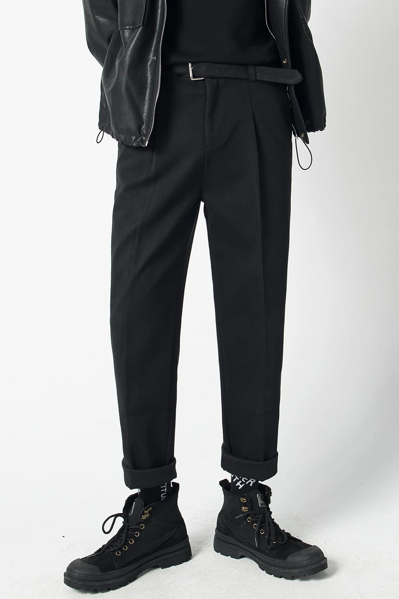 Winter 2021 Autumn Business Dress Pants British Men's Loose Woolen Casual Suit Pants Office Social Straight Streetwear Trousers
Winter 2021 Autumn Business Dress Pants British Men's Loose Woolen Casual Suit Pants Office Social Straight Streetwear Trousers