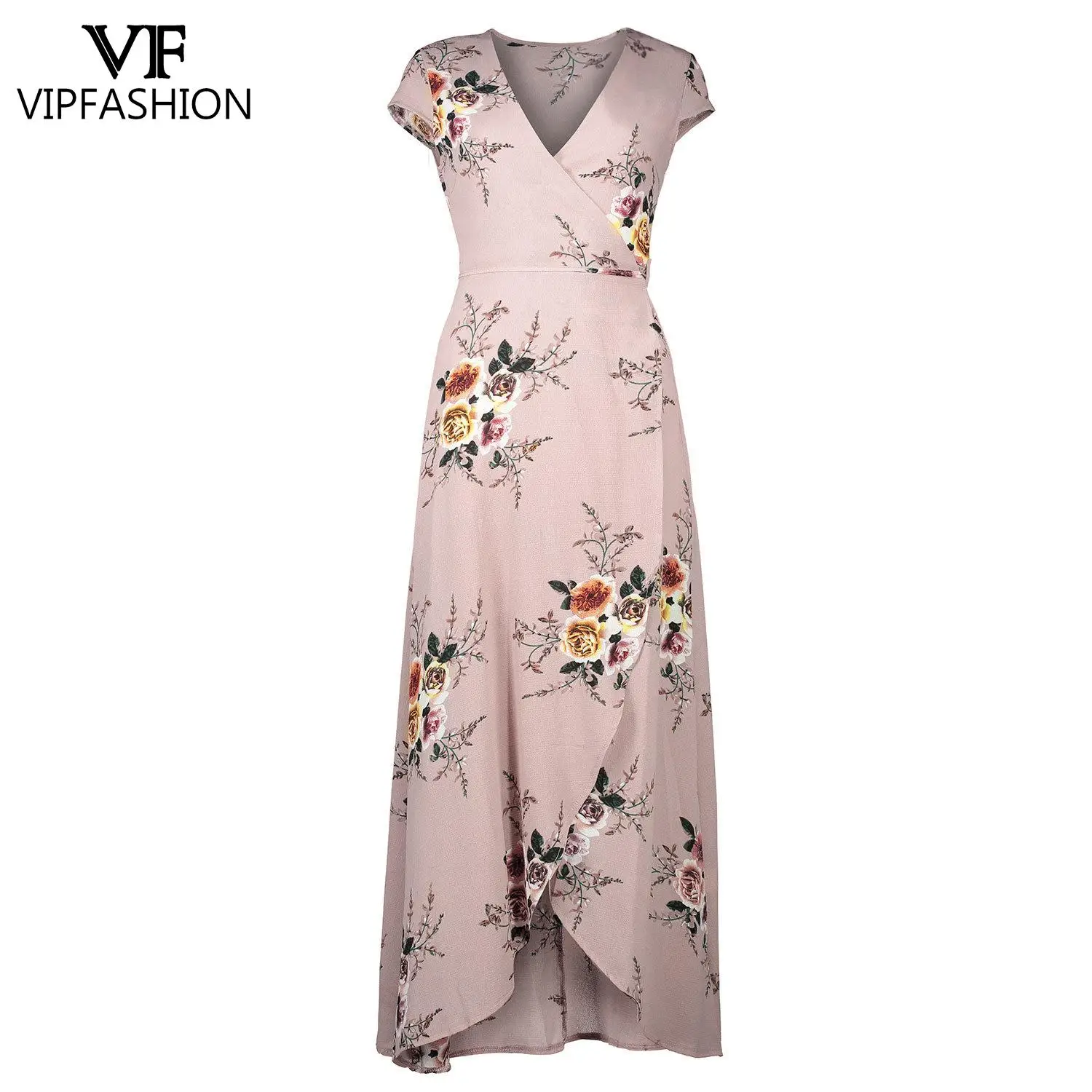 VIP FASHION V Neck Print Chiffon Long Dress Sexy Split High Waist Dress Short Sleeve Irregular Casual Dress Summer Women Clothes
VIP FASHION V Neck Print Chiffon Long Dress Sexy Split High Waist Dress Short Sleeve Irregular Casual Dress Summer Women Clothes