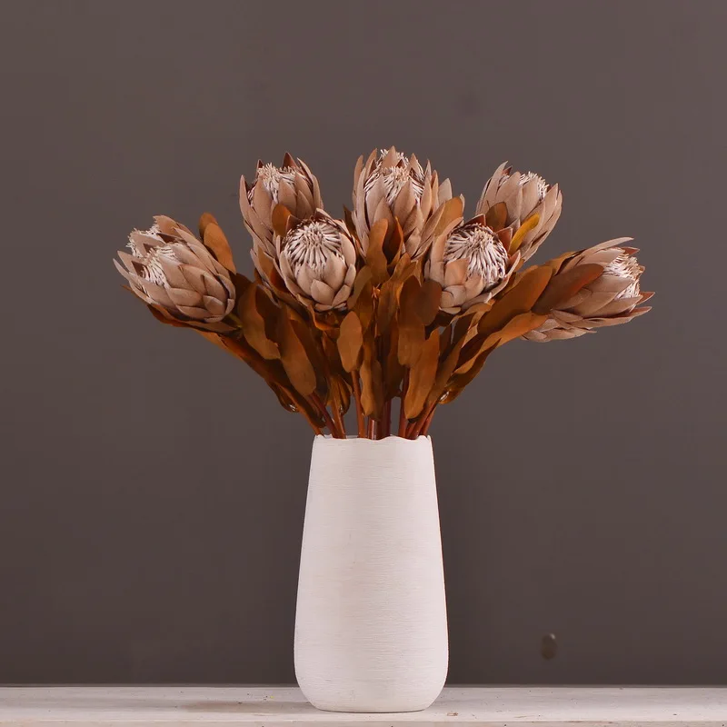 6pcs Single Branch Simulation Dried Flowers Protea Cynaroides Window Display Wedding Home Decor Artificial Imperial Flowers 
6pcs Single Branch Simulation Dried Flowers Protea Cynaroides Window Display Wedding Home Decor Artificial Imperial Flowers