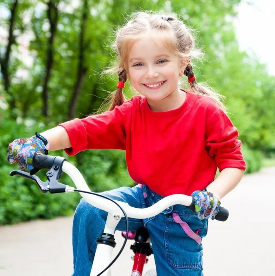 New Colorful Non Slip Bicycle Gloves for Kids Full Finger Gel Padding Cycling Glove Outdoor Sport Road Mountain Bike Age 2-11
New Colorful Non Slip Bicycle Gloves for Kids Full Finger Gel Padding Cycling Glove Outdoor Sport Road Mountain Bike Age 2-11