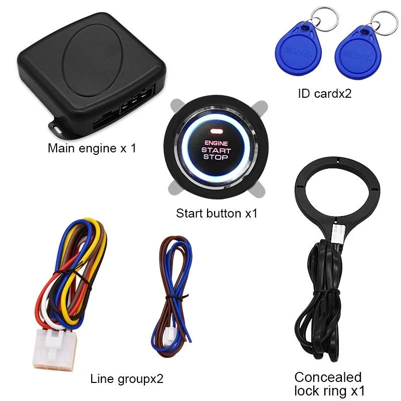 Car lock one key start RFID one key start system engine ignition system 12V automatic ignition
Car lock one key start RFID one key start system engine ignition system 12V automatic ignition