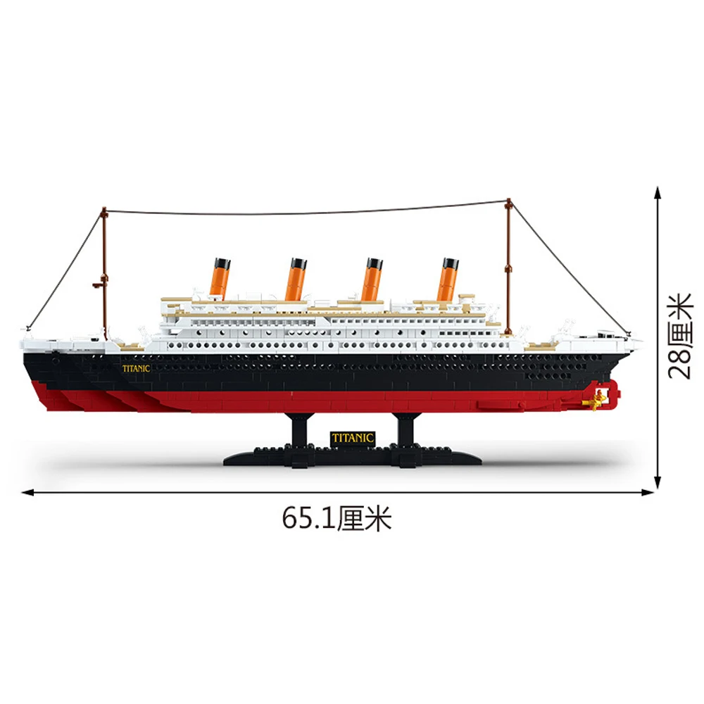 SLUBAN 0577 1021Pcs Titanic Ship Building Blocks Sets Boat Model Kids Gifts Boys Birthday Educational Toys For Children
SLUBAN 0577 1021Pcs Titanic Ship Building Blocks Sets Boat Model Kids Gifts Boys Birthday Educational Toys For Children