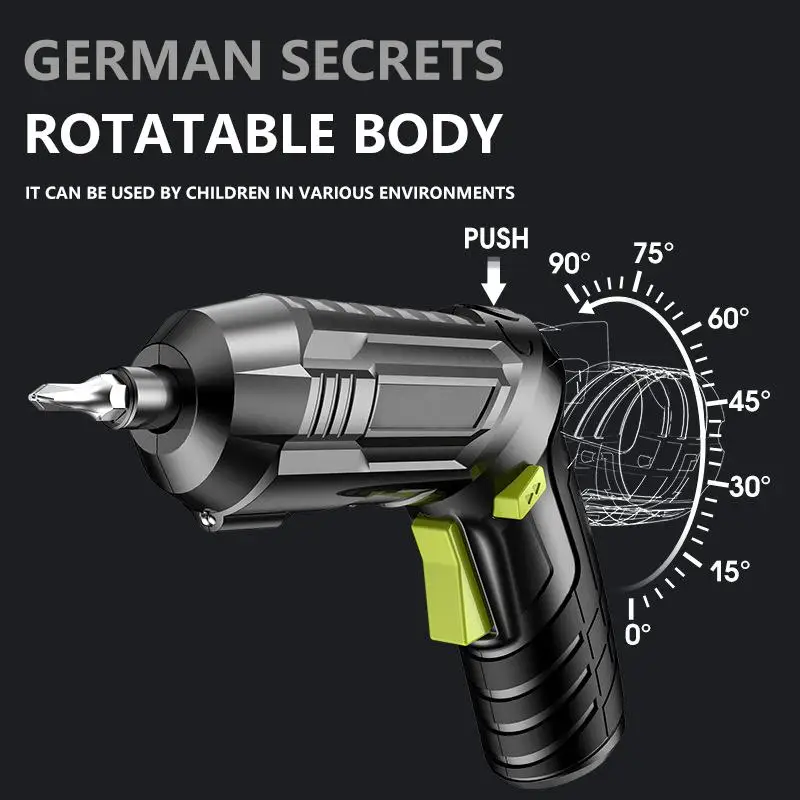 4.2v Cordless Screwdriver Electric Drill Set Usb Rechargeable Cordless Drill 38 pcs Bits Changeable Twistable Home Diy Tool
4.2v Cordless Screwdriver Electric Drill Set Usb Rechargeable Cordless Drill 38 pcs Bits Changeable Twistable Home Diy Tool