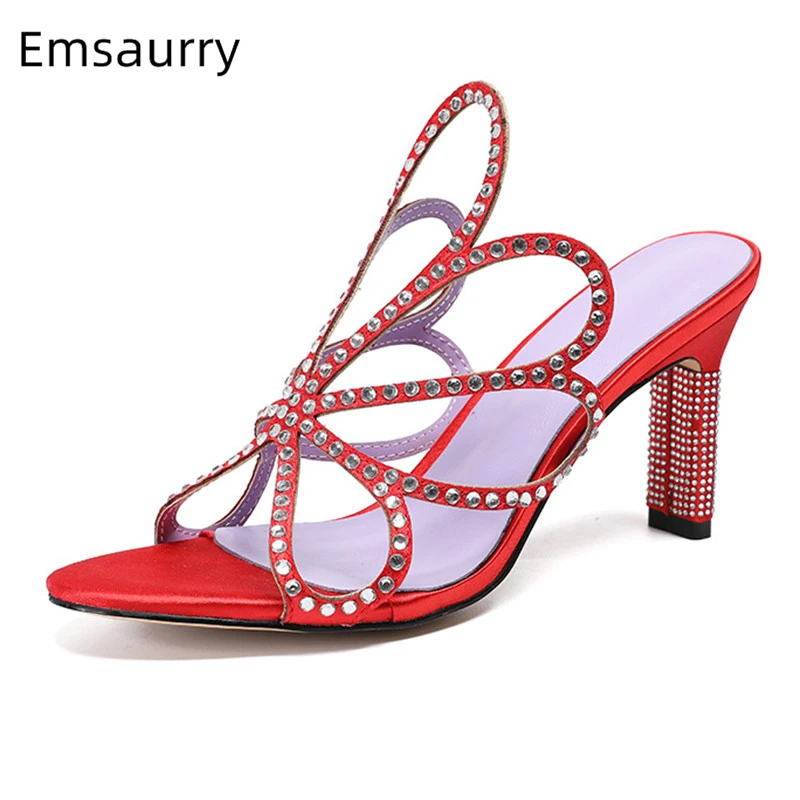 Jeweled Butterfly-flower Party Shoes Woman Rhinestone Strange Heel Open Toe Crystal Cut Outs High Heel Sandals Women
Jeweled Butterfly-flower Party Shoes Woman Rhinestone Strange Heel Open Toe Crystal Cut Outs High Heel Sandals Women