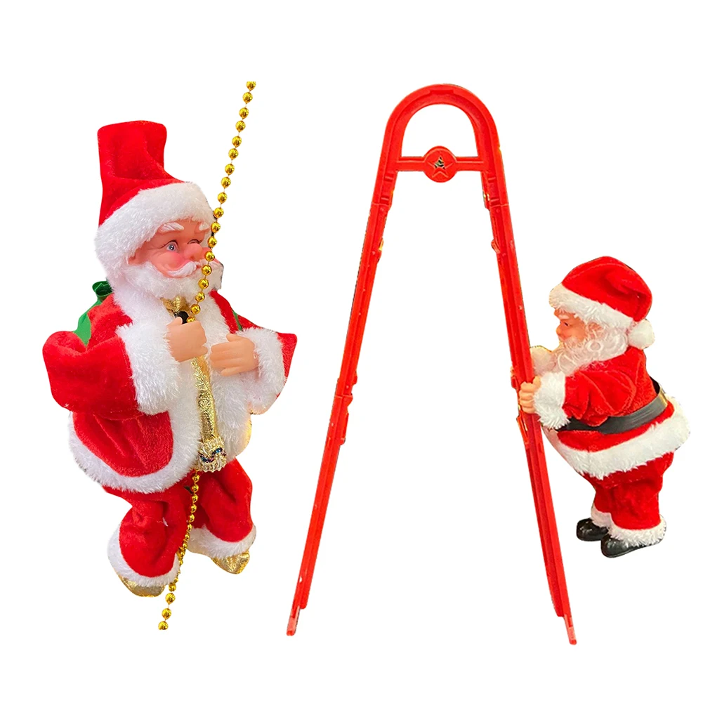 

Игрушка Электрическая «Санта Клаус», игрушка с бусинами для скалолазания и лестницы, кукла Санта-Клаус, Музыкальная кукла, креативная игруш...