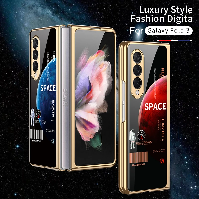 Стеклянный чехол с рисунком планеты для Samsung Galaxy Z, складной чехол для телефона 3, обшивка, рамка с покрытием, задняя крышка из жесткого стекла...
Стеклянный чехол с рисунком планеты для Samsung Galaxy Z, складной чехол для телефона 3, обшивка, рамка с покрытием, задняя крышка из жесткого стекла...