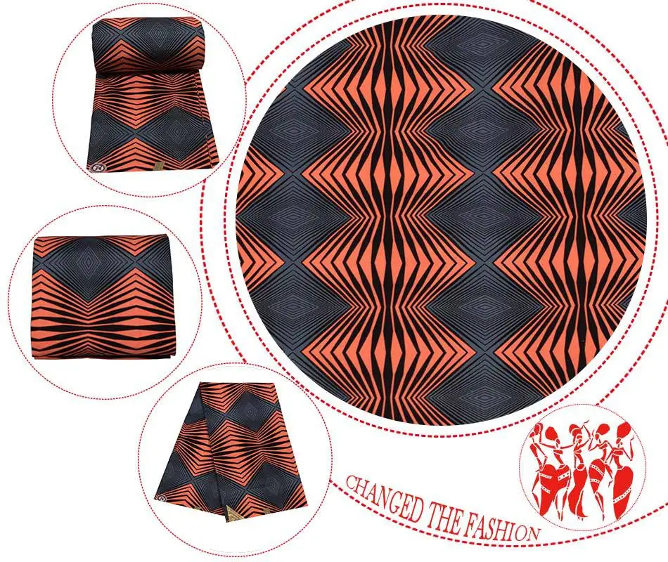Wholesale 6 Yards African Wax Polyester Wax Fabric Breathable Soft Pure Polyester African Ankara Wax Fabric for Spring Summer
Wholesale 6 Yards African Wax Polyester Wax Fabric Breathable Soft Pure Polyester African Ankara Wax Fabric for Spring Summer