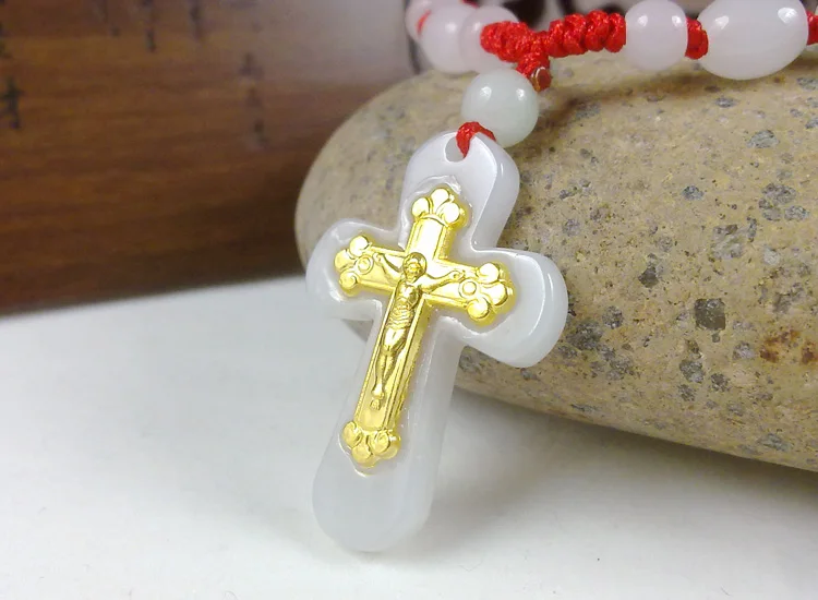 Новый дизайн Модная Золотая подвеска в виде Креста для мужчин и женщин ожерелье