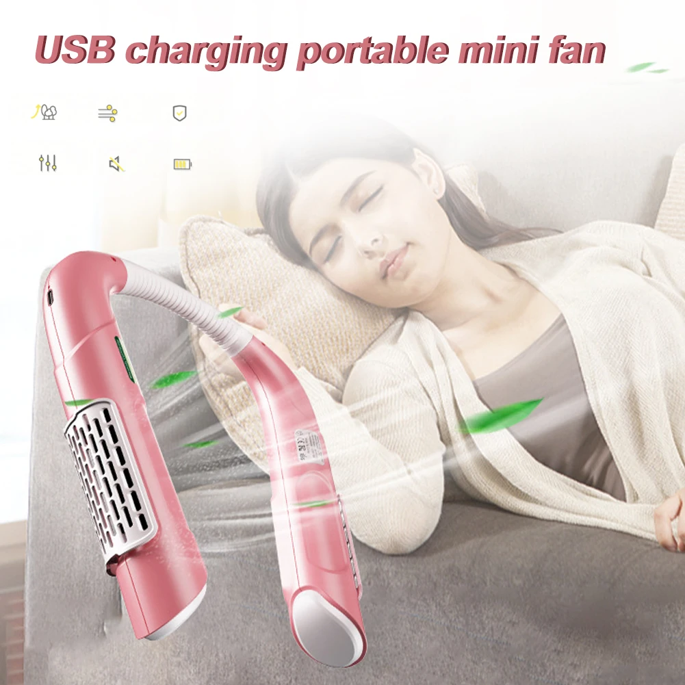 Mini Neck Fan Portable Bladeless Fan Rechargeable Leafless Hanging Fans Air Cooler Cooling Wearable Neckband Fans Outdoor Sports
Mini Neck Fan Portable Bladeless Fan Rechargeable Leafless Hanging Fans Air Cooler Cooling Wearable Neckband Fans Outdoor Sports