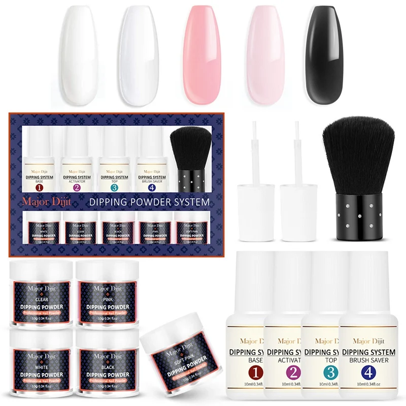 Dipping Nail Powder Set Series Color Holographics Glittery Chrome Cure Primer Seal Desiccant Nail Art Decorations Kit 0442
Dipping Nail Powder Set Series Color Holographics Glittery Chrome Cure Primer Seal Desiccant Nail Art Decorations Kit 0442