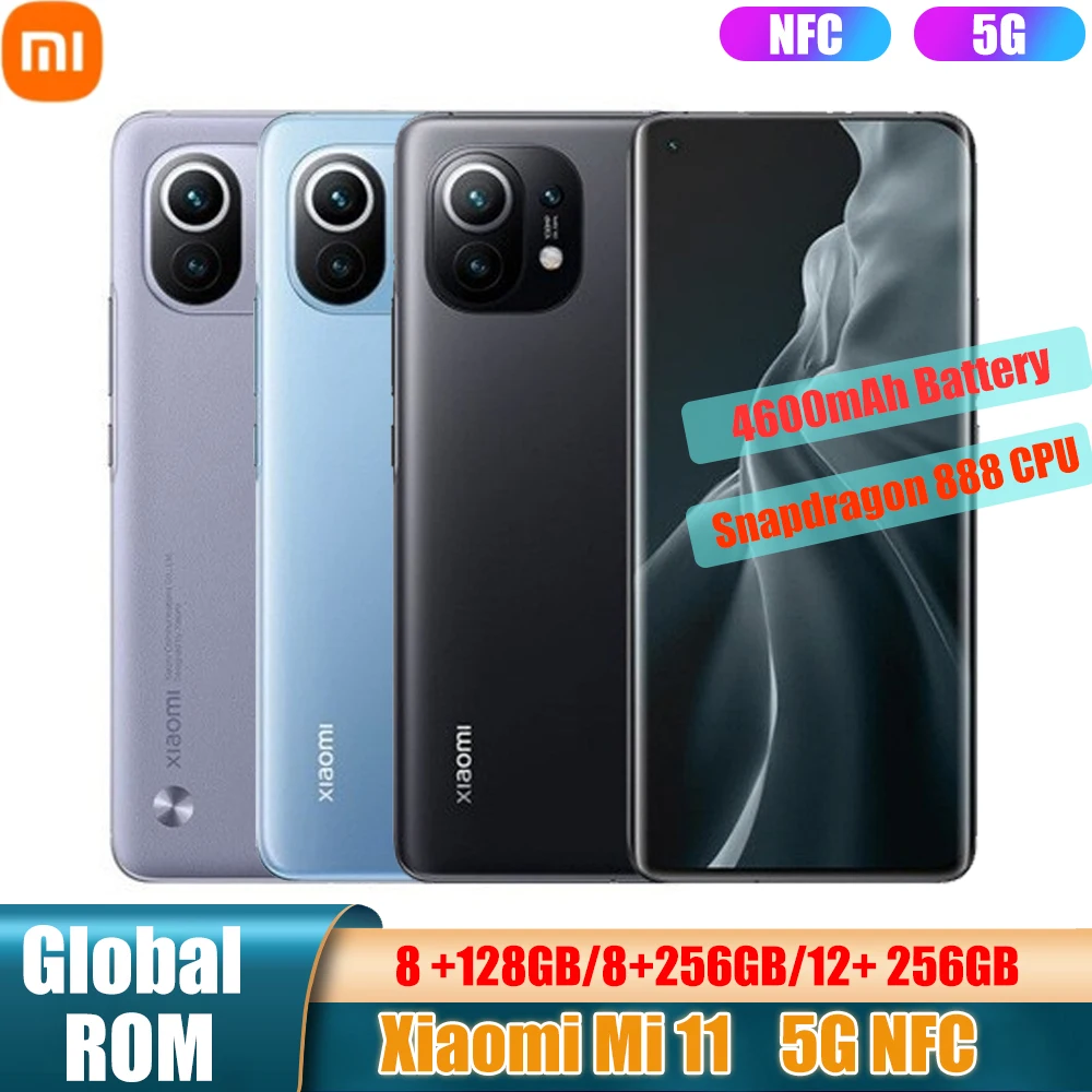 Global ROM Original Xiaomi Mi 11 5G Smartphone Snapdragon 888 CPU 108MP Camera 55W Fast Charge 120HZ Refresh Display 4600mAh NFC
Global ROM Original Xiaomi Mi 11 5G Smartphone Snapdragon 888 CPU 108MP Camera 55W Fast Charge 120HZ Refresh Display 4600mAh NFC