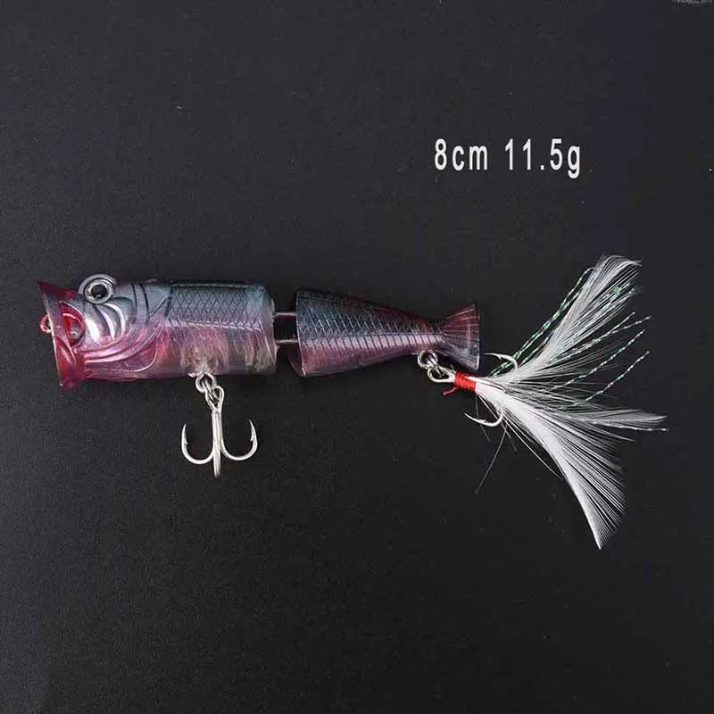 1Pc Fishing Lure Hard Baits Artificial Popper Crankbait Wobblers Bait 2# 8cm 11.5g
1Pc Fishing Lure Hard Baits Artificial Popper Crankbait Wobblers Bait 2# 8cm 11.5g