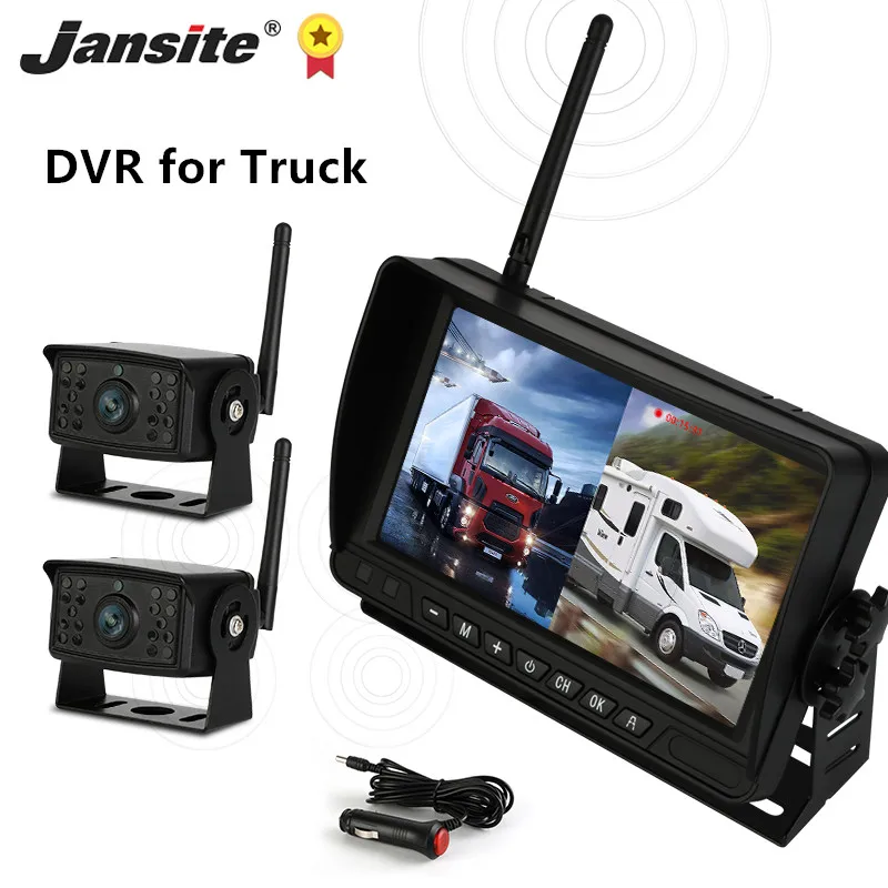 Jansite 7 inch Dash Camera 720P DVR Recorder IPS Screen Registrar Loop recording Digital wireless for RV Minivan BUS Pickup
Jansite 7 inch Dash Camera 720P DVR Recorder IPS Screen Registrar Loop recording Digital wireless for RV Minivan BUS Pickup