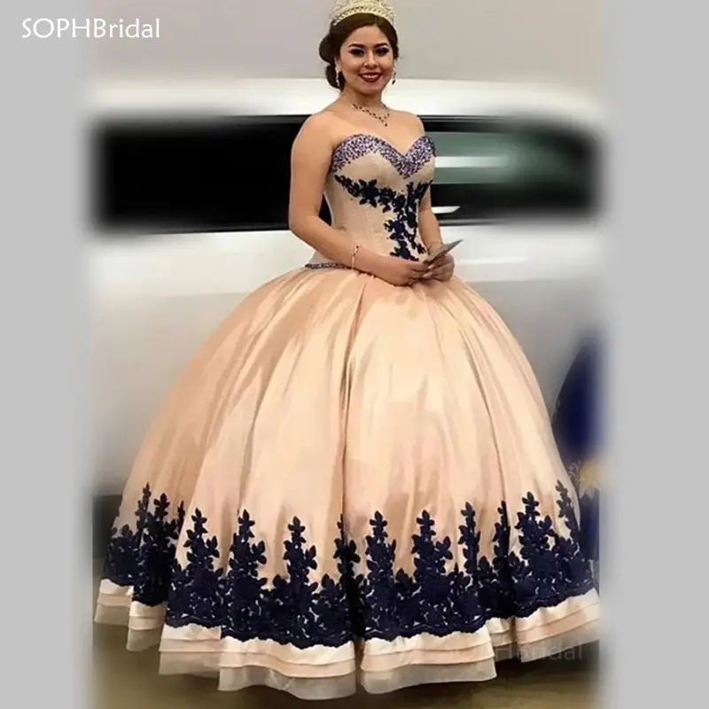 New Arrival Lace Appliques Quinceanera Dresses Elegant Ball Gown Beads Sequins Graduation Dress Lace Up Vestido de Graduacion
New Arrival Lace Appliques Quinceanera Dresses Elegant Ball Gown Beads Sequins Graduation Dress Lace Up Vestido de Graduacion