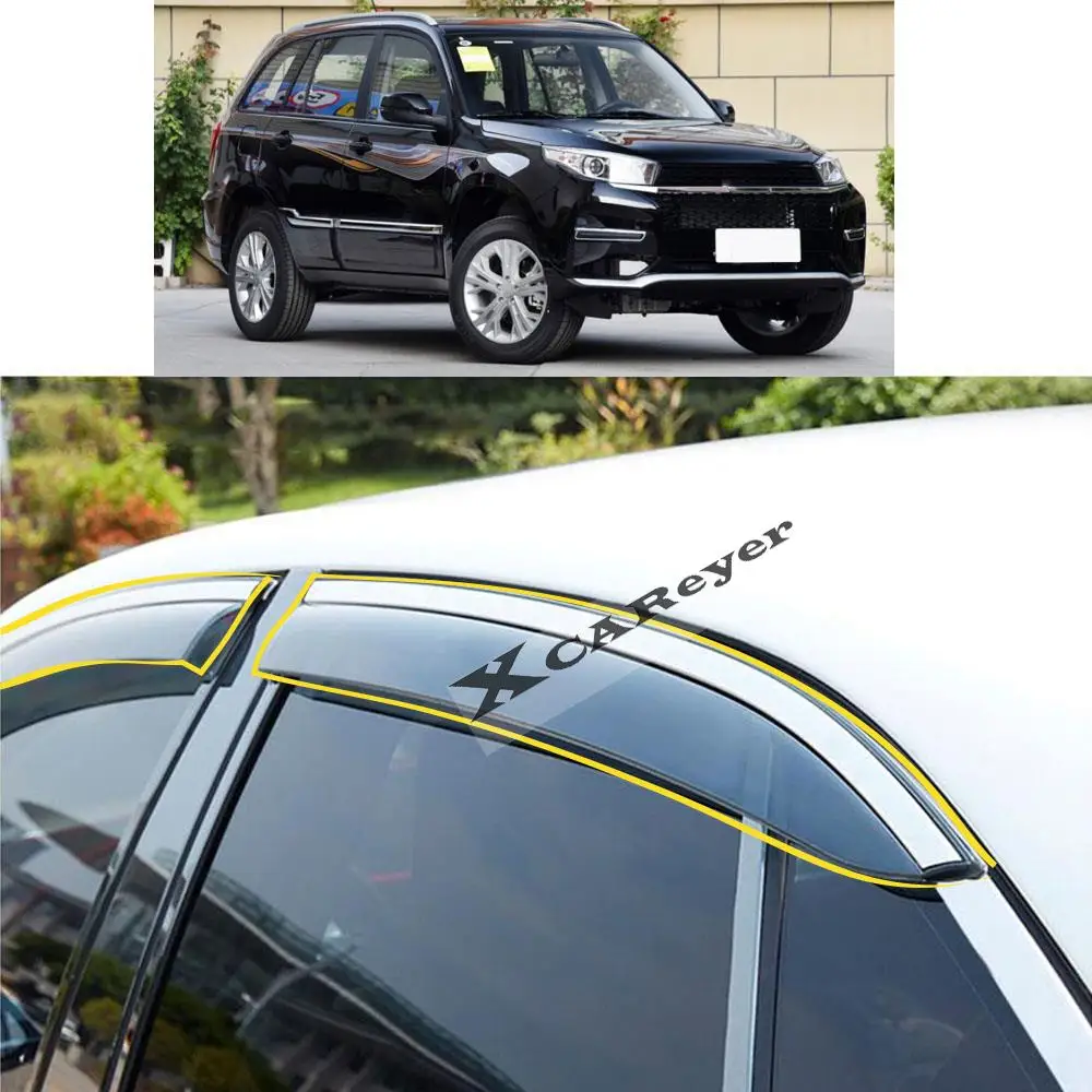 For CHERY Tiggo3 Tiggo 3 2014 2015 2016 2017 2018 2019 2020 2021 Car Sticker Plastic Window Glass Wind Visor Rain/Sun Guard Vent
For CHERY Tiggo3 Tiggo 3 2014 2015 2016 2017 2018 2019 2020 2021 Car Sticker Plastic Window Glass Wind Visor Rain/Sun Guard Vent