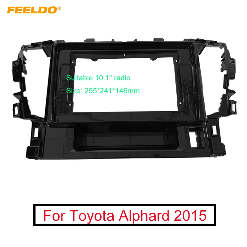 Фото FEELDO автомобильный аудио радио 2DIN фасции Рамка адаптер для Toyota Alphard 10 1 "большой