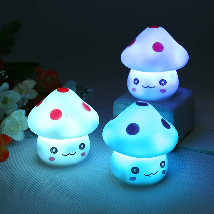 1PC Night Lamp Color Changing LED Mushroom Lamp Party Lights Mini Soft Baby Child Sleeping Nightlight Novelty Luminous Toy Gift
1PC Night Lamp Color Changing LED Mushroom Lamp Party Lights Mini Soft Baby Child Sleeping Nightlight Novelty Luminous Toy Gift