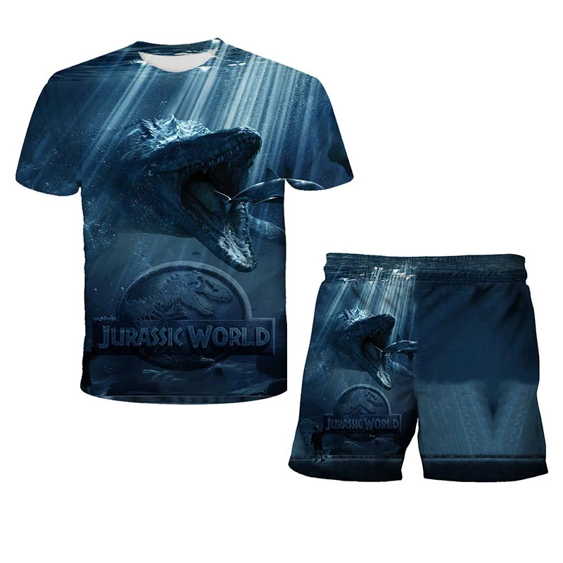 The new best-selling 3D Dinosaur T-shirt and shorts set of 2021 print Jurassic Park Top cartoon boys and girls costumes for fun
The new best-selling 3D Dinosaur T-shirt and shorts set of 2021 print Jurassic Park Top cartoon boys and girls costumes for fun