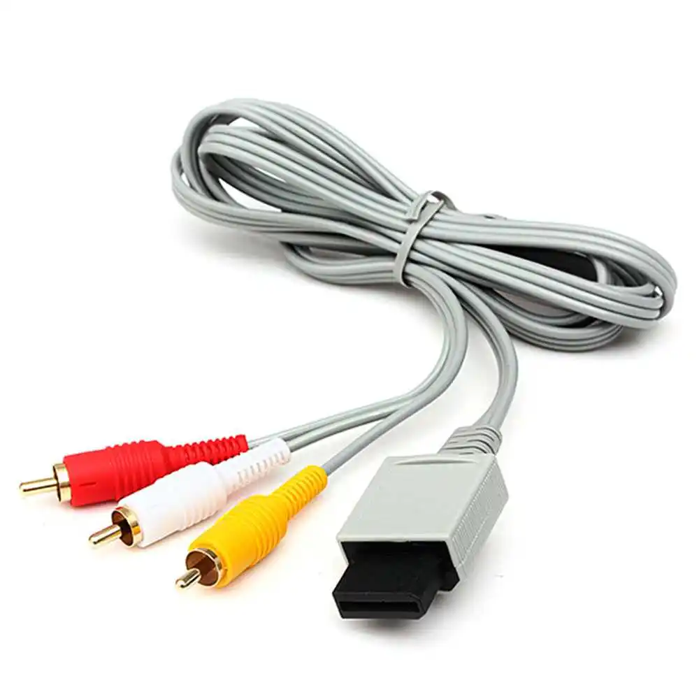 Композитный видео аудио кабель AV 3 RCA совместимый с Nintendo Wii U | Электроника