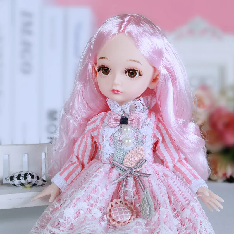 32cm BJD Doll With Full Body Joints Movable 3D Eyes Doll And Clothes Set Can Dress Up Female Naked Girl DIY Toy Fashion Gift
32cm BJD Doll With Full Body Joints Movable 3D Eyes Doll And Clothes Set Can Dress Up Female Naked Girl DIY Toy Fashion Gift