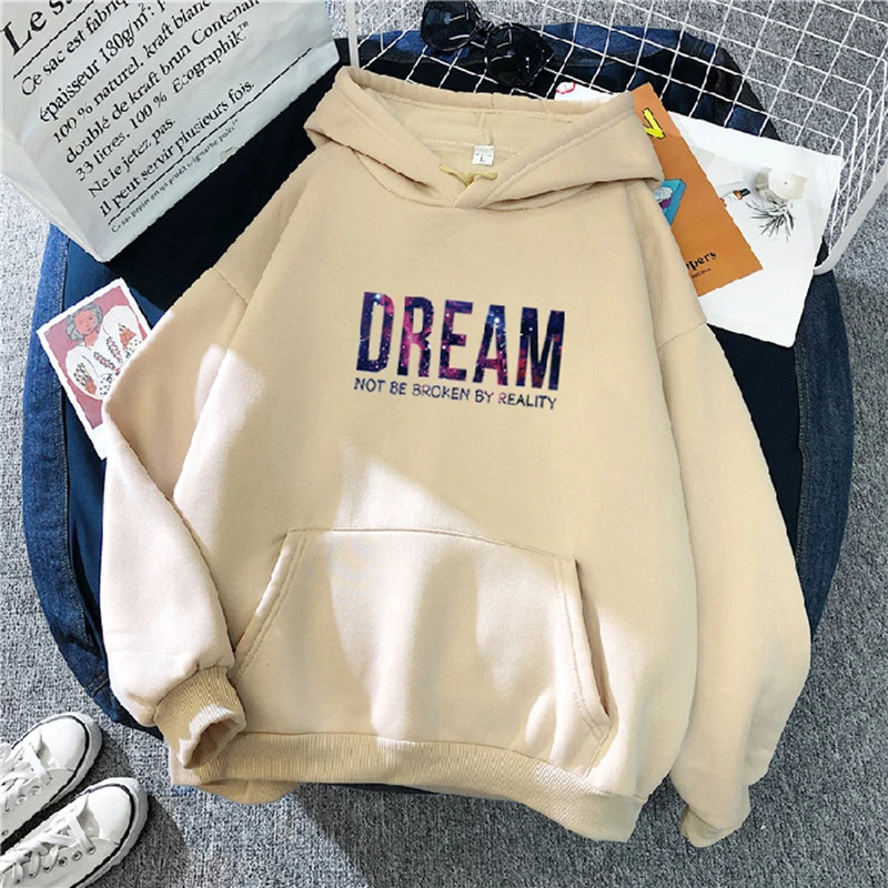 Dream Letter Print Hoodies for Women Kawaii Winter Pullover Hooded Sport Sweatshirts Long Sleeve with Pocket Hoody Jackets
Dream Letter Print Hoodies for Women Kawaii Winter Pullover Hooded Sport Sweatshirts Long Sleeve with Pocket Hoody Jackets