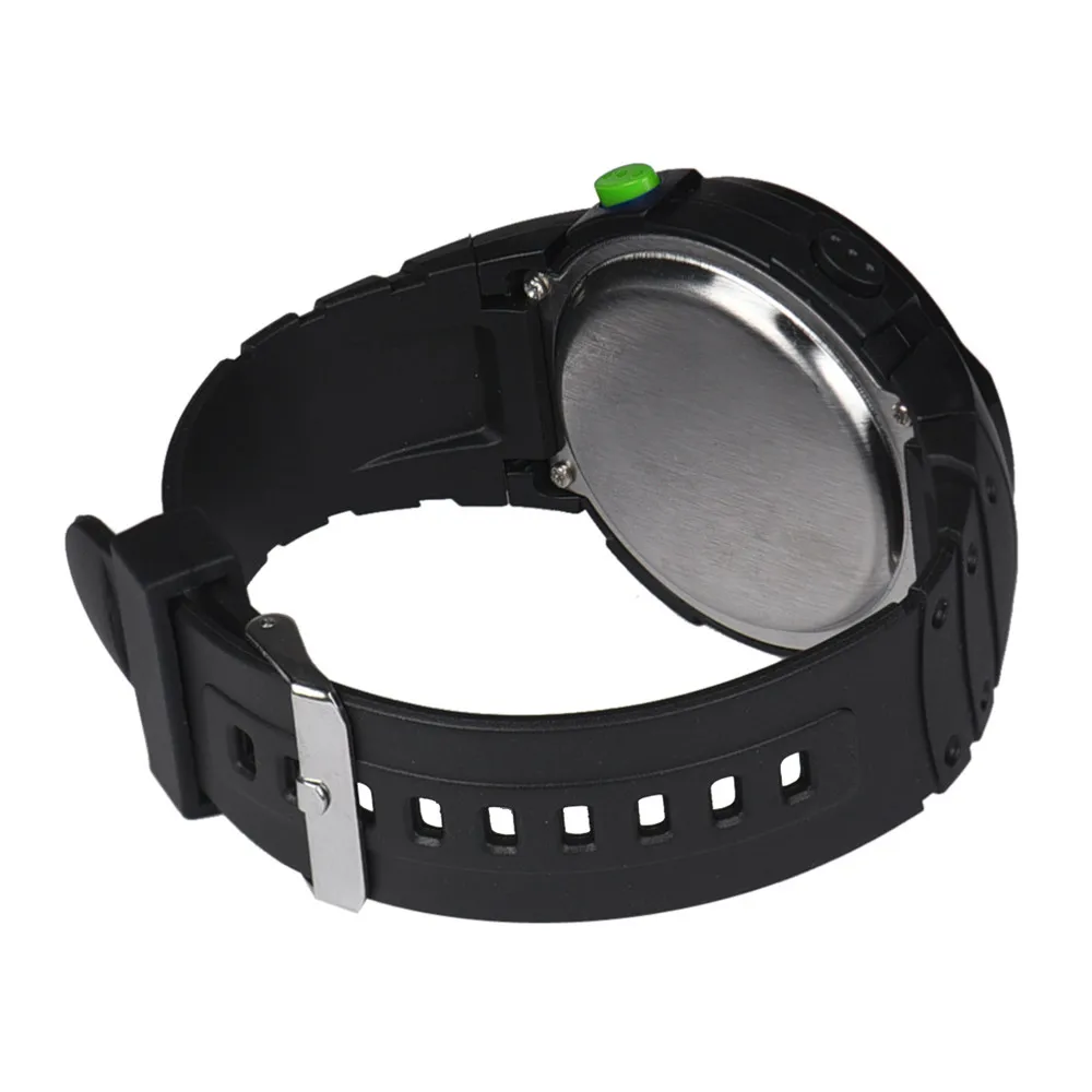 Часы наручные мужские с ЖК-дисплеем модные водонепроницаемые цифровые