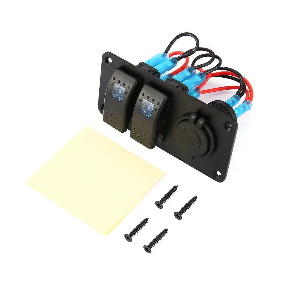2 Gang Car Marine Boat 5 Pin LED Rocker Switch Panel Breaker 3.1A Dual USB Ports Socket Charger Waterproof Circuit
2 Gang Car Marine Boat 5 Pin LED Rocker Switch Panel Breaker 3.1A Dual USB Ports Socket Charger Waterproof Circuit