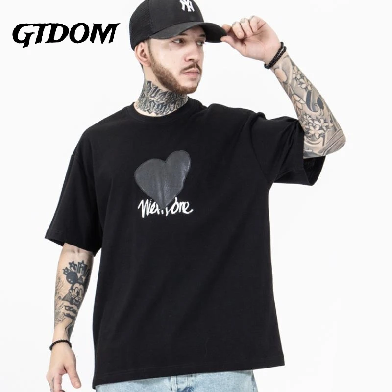 GTDOM Lovers 2021 New Spring Summer T-Shirt Cotton Casual Loose Black Leather Love LOGO Clothing Short Sleeve O-Neck T-Shirts
GTDOM Lovers 2021 New Spring Summer T-Shirt Cotton Casual Loose Black Leather Love LOGO Clothing Short Sleeve O-Neck T-Shirts