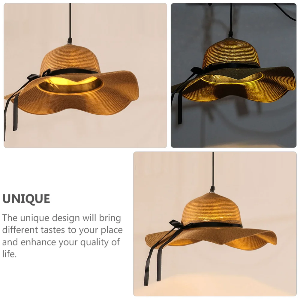 Creative Straw Hat Shape Chandelier Ceiling Lamp for Living Room without Bulb
Creative Straw Hat Shape Chandelier Ceiling Lamp for Living Room without Bulb