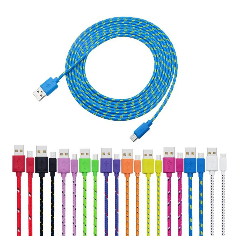 For Samsung For HTC 1M 2M 3M Micro USB Charger Braided Woven Fabric Knitted Cable Sync Charging Cord Colorful 100pcs/lot
For Samsung For HTC 1M 2M 3M Micro USB Charger Braided Woven Fabric Knitted Cable Sync Charging Cord Colorful 100pcs/lot
