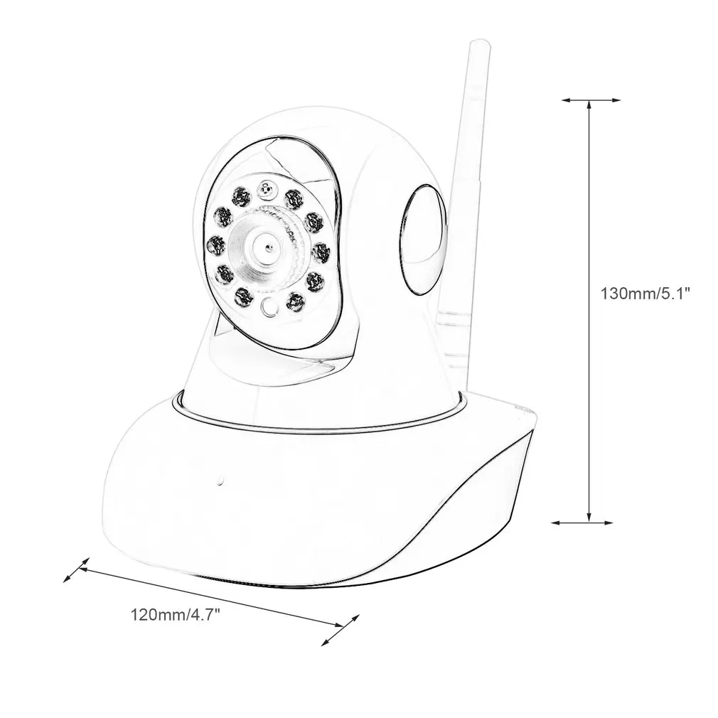 Hot Wifi Wireless Network P2P CCTV IR Video IP Security Camera for Android Exquisitely Designed Durable Gorgeous
Hot Wifi Wireless Network P2P CCTV IR Video IP Security Camera for Android Exquisitely Designed Durable Gorgeous