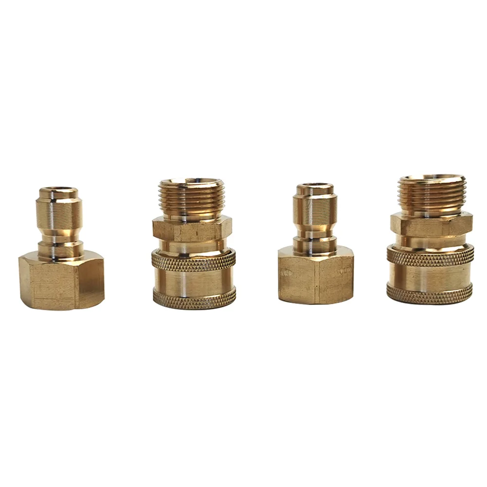 2 Sets Brass Pressure Washer Adapters 3/8 inch Quick Connect to M22-14mm Quick Disconnect Kit 4500 PSI Car Cleaning tools
2 Sets Brass Pressure Washer Adapters 3/8 inch Quick Connect to M22-14mm Quick Disconnect Kit 4500 PSI Car Cleaning tools