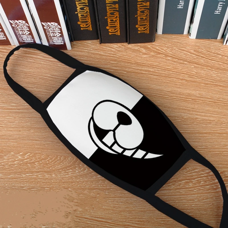 Аниме Danganronpa Косплей Монокума маска для лица из дышащего материала с защитой от