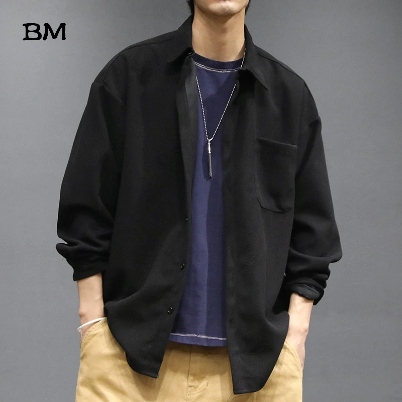 High Quality Thin Corduroy Shirts Men Japanese Streetwear Loose Coat Ulzzang Korean Fashion Clothes Solid Color Harajuku Shirt
High Quality Thin Corduroy Shirts Men Japanese Streetwear Loose Coat Ulzzang Korean Fashion Clothes Solid Color Harajuku Shirt