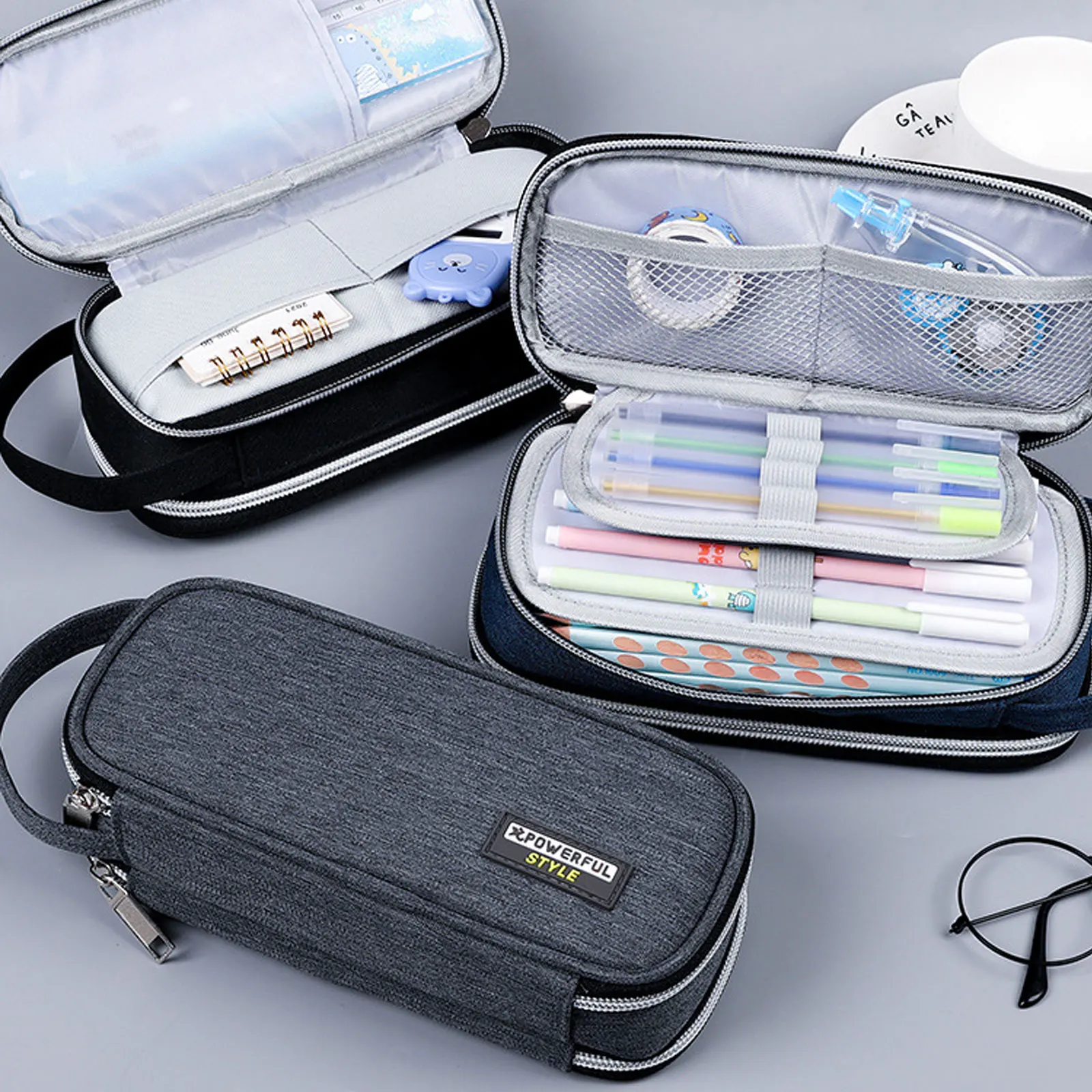 Double Layer Large Capacity Storage Portable Pens Pencil Case Bag Pouch Organizer for Students Kids School Stationery Supplies
Double Layer Large Capacity Storage Portable Pens Pencil Case Bag Pouch Organizer for Students Kids School Stationery Supplies