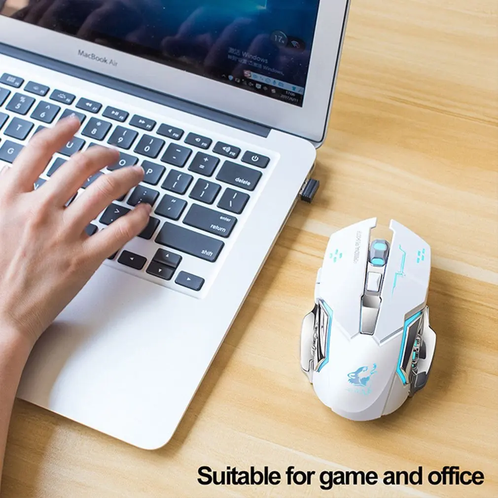 2400DPI Super Quiet Wireless Gaming Mouse Rechargeable Computer Mouse Optical Gaming Gamer Mouse for PC Black Dropshipping
2400DPI Super Quiet Wireless Gaming Mouse Rechargeable Computer Mouse Optical Gaming Gamer Mouse for PC Black Dropshipping