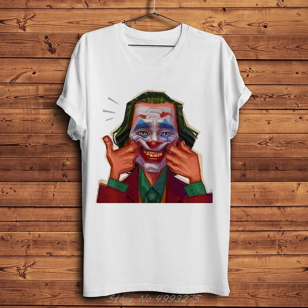 Joker Joaquin Phoenix Funny T Shirt Men Tees Summer New White Casual O-neck Cool Oil Painting Style Printing Tshirt Streetwear
Joker Joaquin Phoenix Funny T Shirt Men Tees Summer New White Casual O-neck Cool Oil Painting Style Printing Tshirt Streetwear