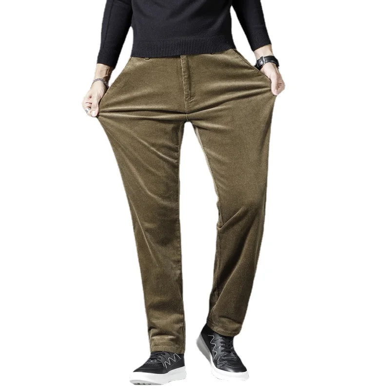 Men's Corduroy Stretch Casual Pants Classic Style Gray Slim Straight Trousers Male Loose Autumn Winter Clothes Jogger Men
Men's Corduroy Stretch Casual Pants Classic Style Gray Slim Straight Trousers Male Loose Autumn Winter Clothes Jogger Men