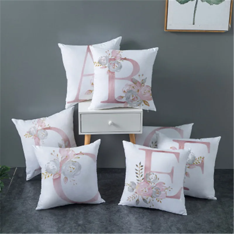 45x45CM Nordic Pink Letter Decorative Pillow Cushion Covers Sofa Pillowcase cushion Polyester Pillowcover cuscini bed sofa decor
45x45CM Nordic Pink Letter Decorative Pillow Cushion Covers Sofa Pillowcase cushion Polyester Pillowcover cuscini bed sofa decor