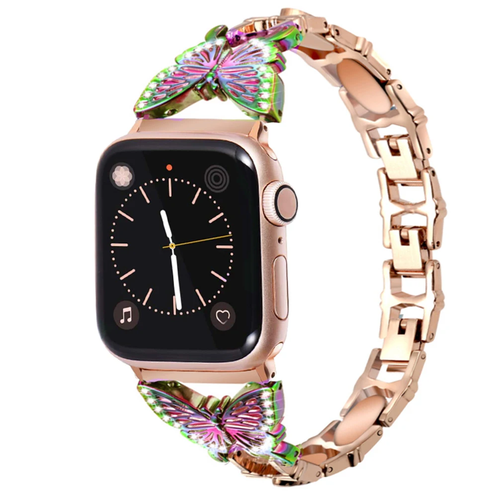 bands for apple watch band 40mm 38mm women Bling Wristband for iWatch 44mm 42mm Series 5 4 3 Metal Stylish Strap Bracelet correa
bands for apple watch band 40mm 38mm women Bling Wristband for iWatch 44mm 42mm Series 5 4 3 Metal Stylish Strap Bracelet correa