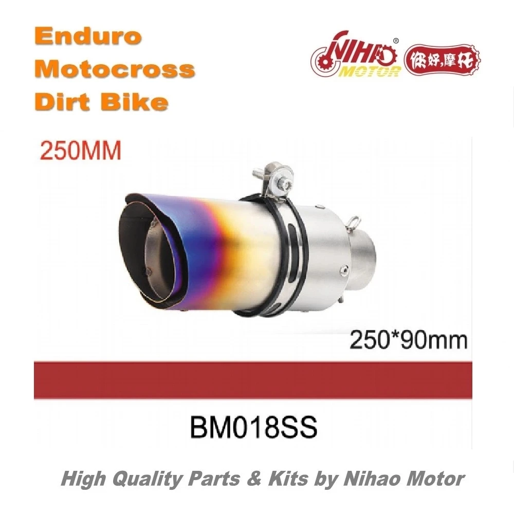 50 BM018SS Motocross Parts Universal stainless steel Muffler Silence exhaust pipe
50 BM018SS Motocross Parts Universal stainless steel Muffler Silence exhaust pipe