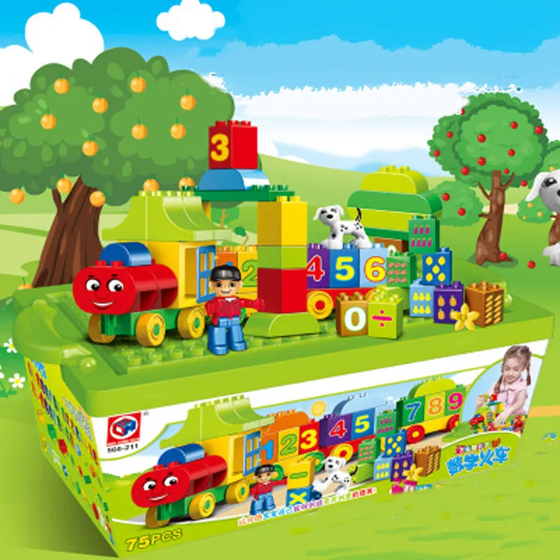 50pcs Big Size Number Train Large particles Building Blocks Train Bricks Educational Baby City Toys For Children
50pcs Big Size Number Train Large particles Building Blocks Train Bricks Educational Baby City Toys For Children