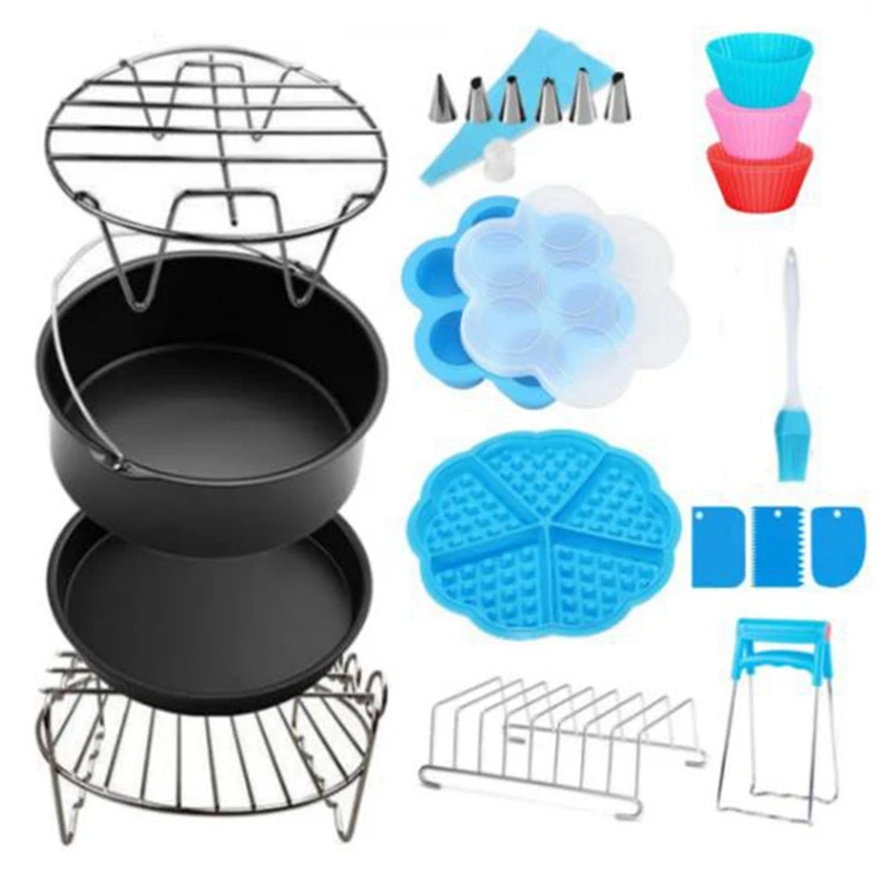 8 Inch Air Fryer Accessories for Gowise Phillips Cozyna and Secura Fit All Airfryer 3.7 4.2 5.3 5.8QT
8 Inch Air Fryer Accessories for Gowise Phillips Cozyna and Secura Fit All Airfryer 3.7 4.2 5.3 5.8QT