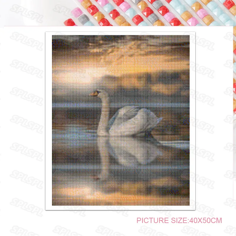 Diy Diamond Painting Wild Haughty White Swan Playing In The Water Cleaning Up Feathers Realistic Style Poster Painting 
Diy Diamond Painting Wild Haughty White Swan Playing In The Water Cleaning Up Feathers Realistic Style Poster Painting