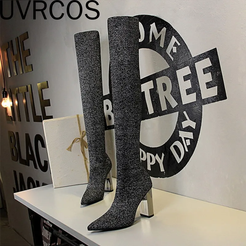 2022 NEW Winter New Women Stretch Fabric Long Sock Boots Sexy Stiletto High Heels Over The Knee Booties Thigh High Boots Shoes
2022 NEW Winter New Women Stretch Fabric Long Sock Boots Sexy Stiletto High Heels Over The Knee Booties Thigh High Boots Shoes
